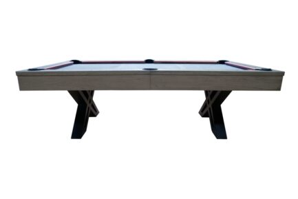 Billiard Table, Pool, X-con, 8 ft., Grey Oak, Simonis 860 royal blue - Image 3
