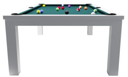 Pool Table / Dining Table, Rasson Penelope II, Shining White incl. table cover, 7 ft., Club Cloth royal blue - Image 5