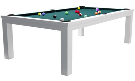 Pool Table / Dining Table, Rasson Penelope II, Shining White incl. table cover, 7 ft., Club Cloth royal blue - Image 2