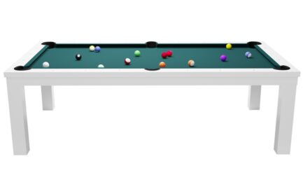 Pool Table / Dining Table, Rasson Penelope II, Shining White incl. table cover, 7 ft., Club Cloth royal blue - Image 6