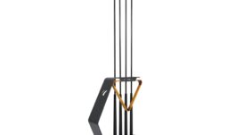 Billiard Cue Rack, Cornilleau, black, for 4 cues + triangle