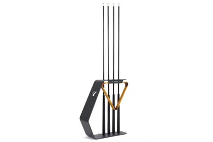 Billiard Cue Rack, Cornilleau, black, for 4 cues + triangle - Image 2