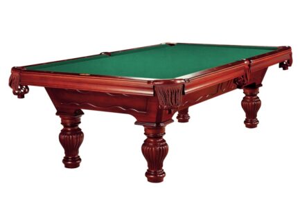 Billiard Table Dynamic Empire, mahogony, 8 ft., Pool, second hand, Club Cloth yellow green