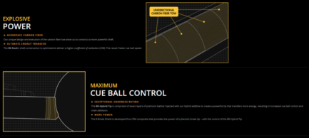 Cue Shaft, Pool, Predator Revo BK Rush, 30 inch, Uni-Loc - Imagem 10