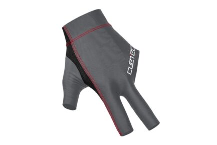 Billiard Glove, Cuetec Axis, 3-Finger, speed gray, to wear on left hand, S