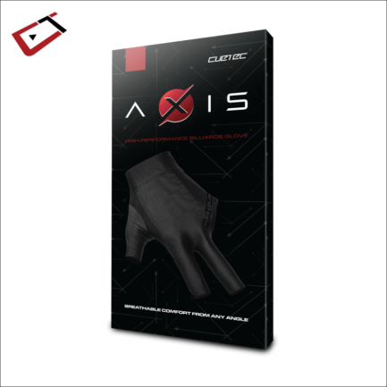 Billiard Glove, Cuetec Axis, 3-Finger, Noir Edition, to wear on right hand, M - Image 2
