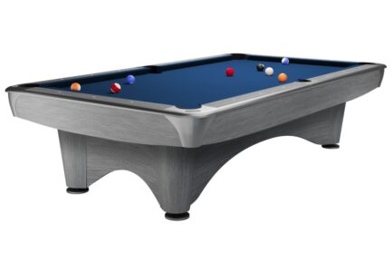 Billiard Table, Pool, Dynamic III, 9 ft., Light Grey, Simonis 860 royal blue