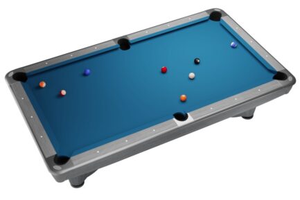 Billiard Table, Pool, Dynamic III, 9 ft., Light Grey, Simonis 760 tournament blue - Image 4