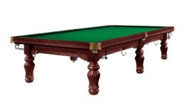 Billiard Table, Snooker, Dynamic Prince II Steelblock, Mahogany, 10 ft.