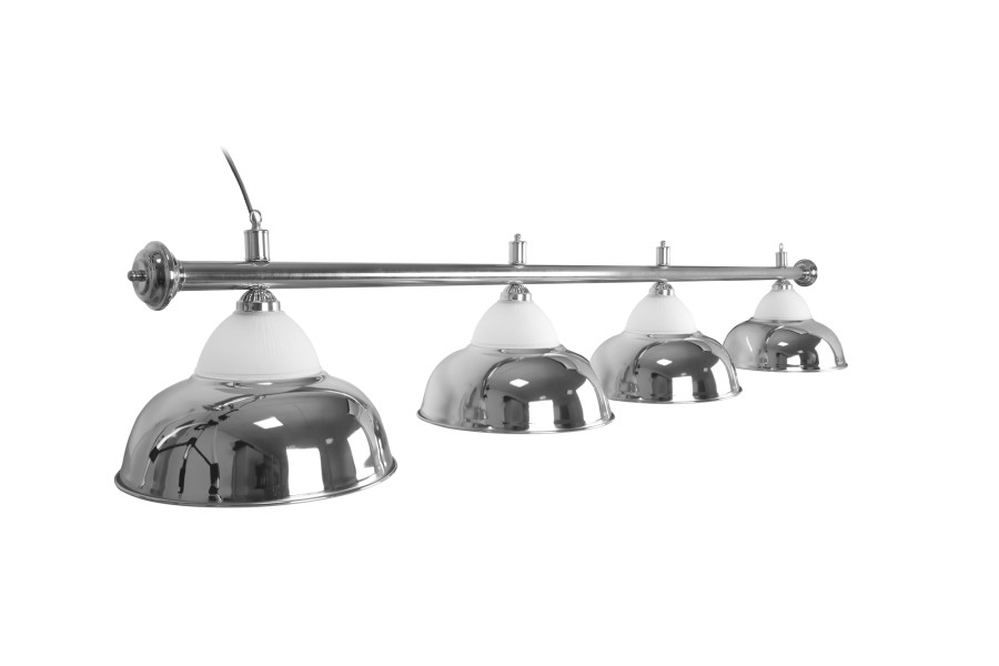Pool Table Light, Crown, Silver, 4 Lampshades, Ø 38 cm, 146 cm - Image 2