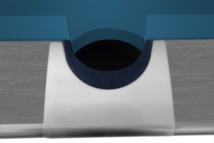 Billiard Table, Pool, Dynamic III, 9 ft., Light Grey, Simonis 760 tournament blue - Image 9