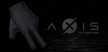 Billiard Glove, Cuetec Axis, 3-Finger, Noir Edition, to wear on right hand, M - Image 6