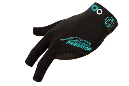 Billiard Glove, Predator Second Skin, 3-Finger, Albin Ouschan Black, to wear on left hand, S&M