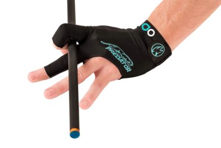 Billiard Glove, Predator Second Skin, 3-Finger, Albin Ouschan Black, to wear on left hand, S&M - Image 2