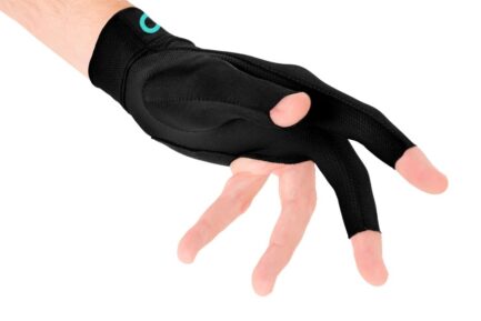 Billiard Glove, Predator Second Skin, 3-Finger, Albin Ouschan Black, to wear on left hand, S&M - Image 3