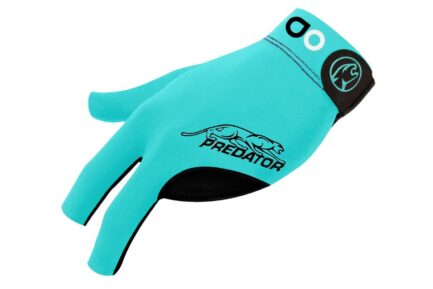 Billiard Glove, Predator Second Skin, 3-Finger, Albin Ouschan Teal, to wear on left hand, L&XL