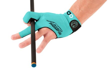 Billiard Glove, Predator Second Skin, 3-Finger, Albin Ouschan Teal, to wear on left hand, L&XL - Image 2