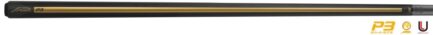 Billiard Cue, Pool, Predator P3 Racer Gold NW, Uni-Loc, Revo Shaft, White Vault Plate, 12,4 mm, 30 inch UL