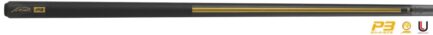 Billiard Cue, Pool, Predator P3 Racer Gold LL, Uni-Loc, Revo Shaft, Black Vault Plate, 11.8 mm UL