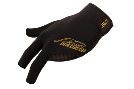 Billiard Glove, Predator Second Skin, 3-Finger, 30th anniversary, black, to wear on left hand, XXL