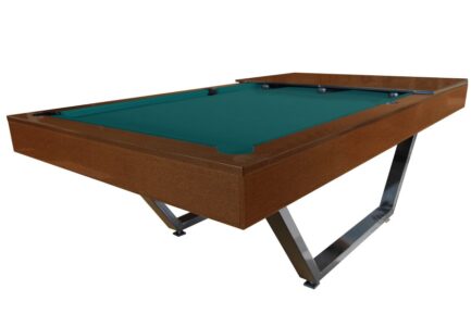 Billiard Table Dynamic Berlin, 8 ft., brown, Pool, display piece, Simonis 860 blue green