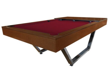 Billiard Table Dynamic Berlin, 8 ft., brown, Pool, display piece, Simonis 860 burgundy