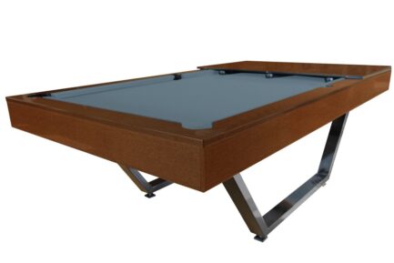 Billiard Table Dynamic Berlin, 8 ft., brown, Pool, display piece, Simonis 860 powder blue