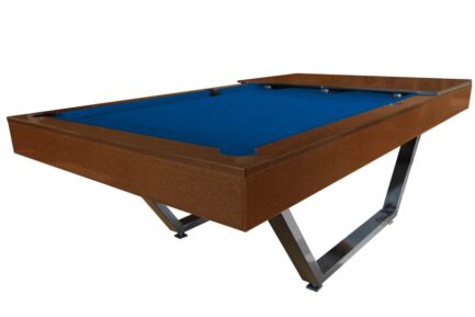 Billiard Table Dynamic Berlin, 8 ft., brown, Pool, display piece, Simonis 860 royal blue