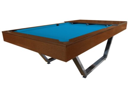 Billiard Table Dynamic Berlin, 8 ft., brown, Pool, display piece, Simonis 860 tournament blue