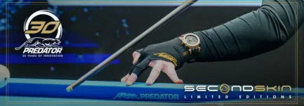 Billiard Glove, Predator Second Skin, 3-Finger, 30th anniversary, black, to wear on left hand, XXL - Image 8
