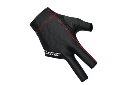 Billiard Glove, Cuetec Axis, 3-Finger, black-red, to wear on right hand, L