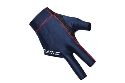 Billiard Glove, Cuetec Axis, 3-Finger, navy-red, to wear on right hand, M