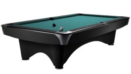 Billiard Table Dynamic III, 9 ft, black, matt finish, Pool, Simonis 860 blue green