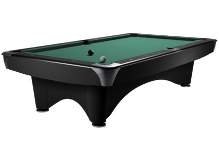 Billiard Table Dynamic III, 9 ft, black, matt finish, Pool, Simonis 760 yellow green
