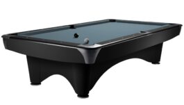 Billiard Table Dynamic III, 9 ft, black, matt finish, Pool, Simonis 760 powder blue