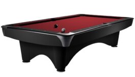 Billiard Table Dynamic III, 9 ft, black, matt finish, Pool, Simonis 760 red