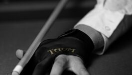 Billiard Glove, Taom Midas, 3-Finger, Black, to wear on left hand, S