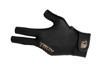 Billiard Glove, Taom Midas, 3-Finger, Black, to wear on left hand, S