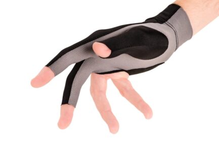 Billiard Glove, Predator Second Skin, 3-Finger, black-grey, to wear on right hand, S&M - Imagem 4