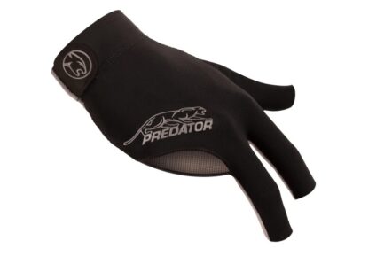 Billiard Glove, Predator Second Skin, 3-Finger, black-grey, to wear on right hand, S&M