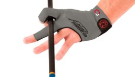 Billiard Glove, Predator Second Skin, 3-Finger, Jasmin Ouschan Grey, to wear on left hand, XXL