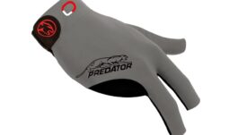 Billiard Glove, Predator Second Skin, 3-Finger, Jasmin Ouschan Grey, to wear on right hand, XXL