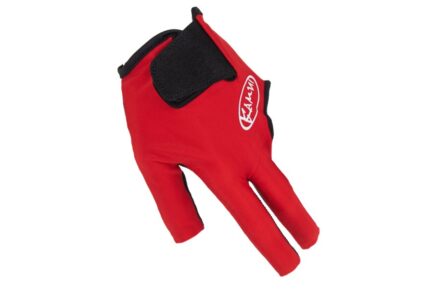 Billiard Glove, Kamui, 2024 modell, Red, to wear on left hand, M