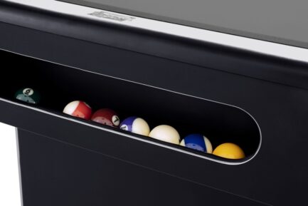 Billiard Table, Pool, Triumph Plus, Black, 8 ft., Simonis 860 shark grey - Image 3