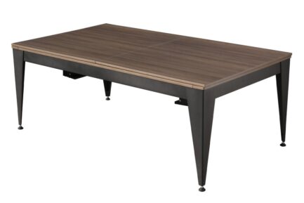 Pool Table / Dining Table, Vancouver III, 7 ft., black/brown, blue cloth - Imagem 5