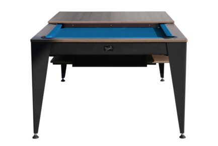 Pool Table / Dining Table, Vancouver III, 7 ft., black/brown, blue cloth - Imagem 4