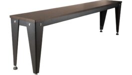 Seat Bench for Pool Table / Dining Table, Vancouver III, 7 ft., black/brown