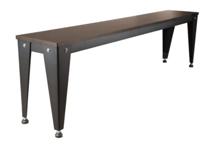 Seat Bench for Pool Table / Dining Table, Vancouver III, 7 ft., black/brown