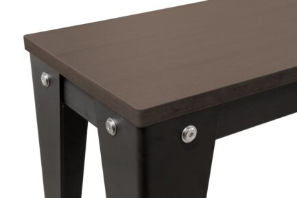 Seat Bench for Pool Table / Dining Table, Vancouver III, 7 ft., black/brown - Imagem 2