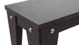 Seat Bench for Pool Table / Dining Table, Vancouver III, 7 ft., black/black
